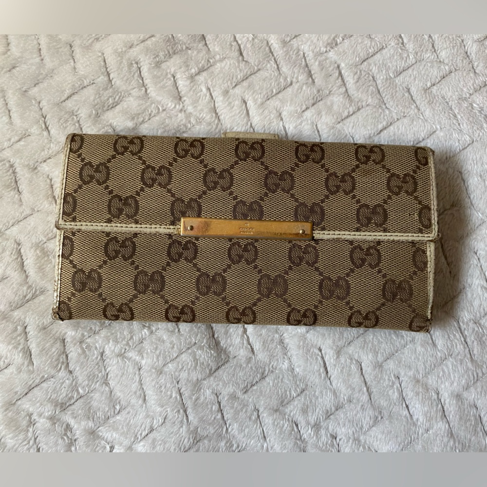 Gucci GG canvas long wallet